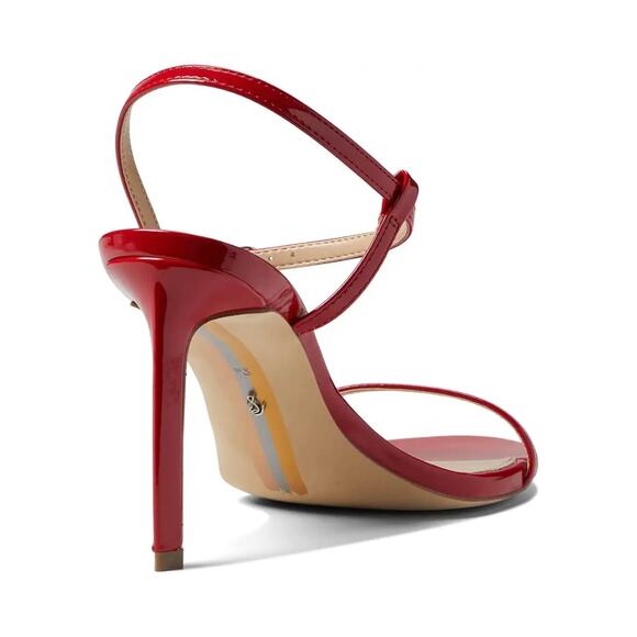 Sam Edelman Doran Heels Size 9 Ruby Red Patent Leather - Picture 10 of 16